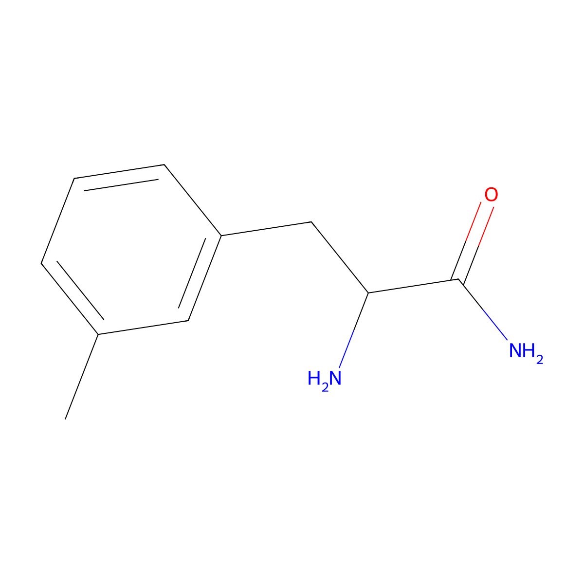 2-Amino-3-(m-tolyl)propanamide molecular structure, CAS 1479604-19-7