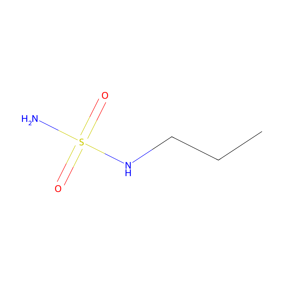 n-Propylsulfamide molecular structure, CAS 147962-41-2