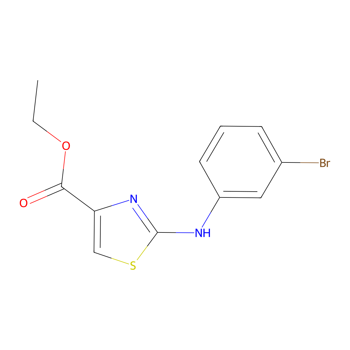 2-(3-Bromoanilino)thiazole-4-carboxylic acid ethyl ester molecular structure, CAS 1479631-46-3