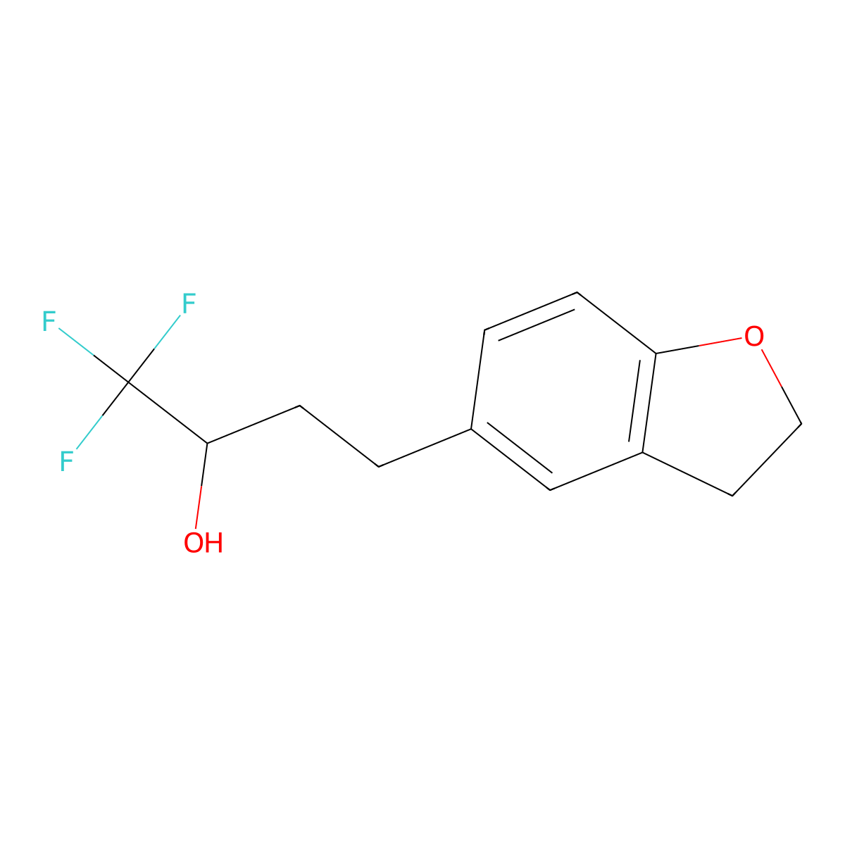 4-(2,3-Dihydrobenzofuran-5-yl)-1,1,1-trifluorobutan-2-ol molecular structure, CAS 1479669-58-3