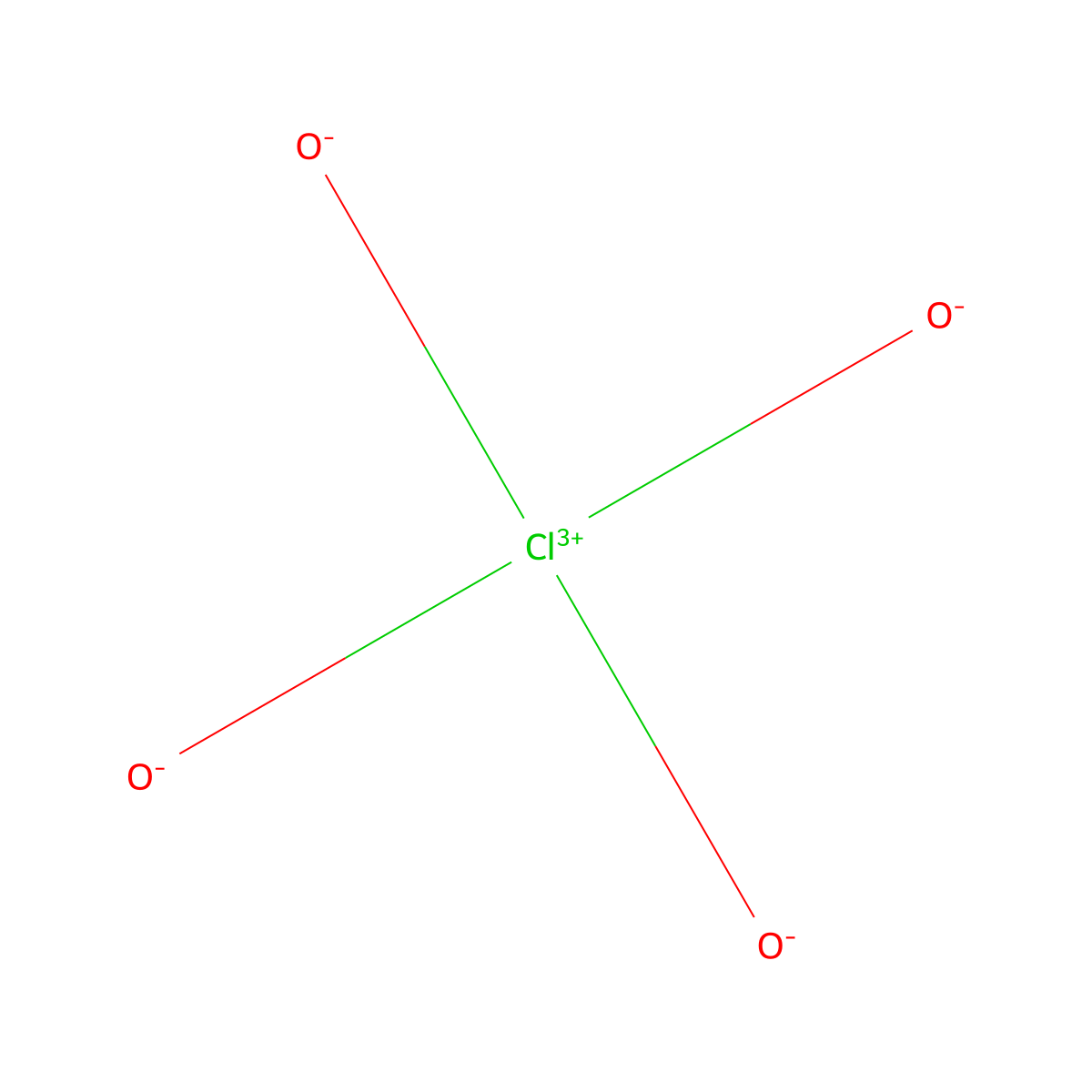 Perchlorate molecular structure, CAS 14797-73-0