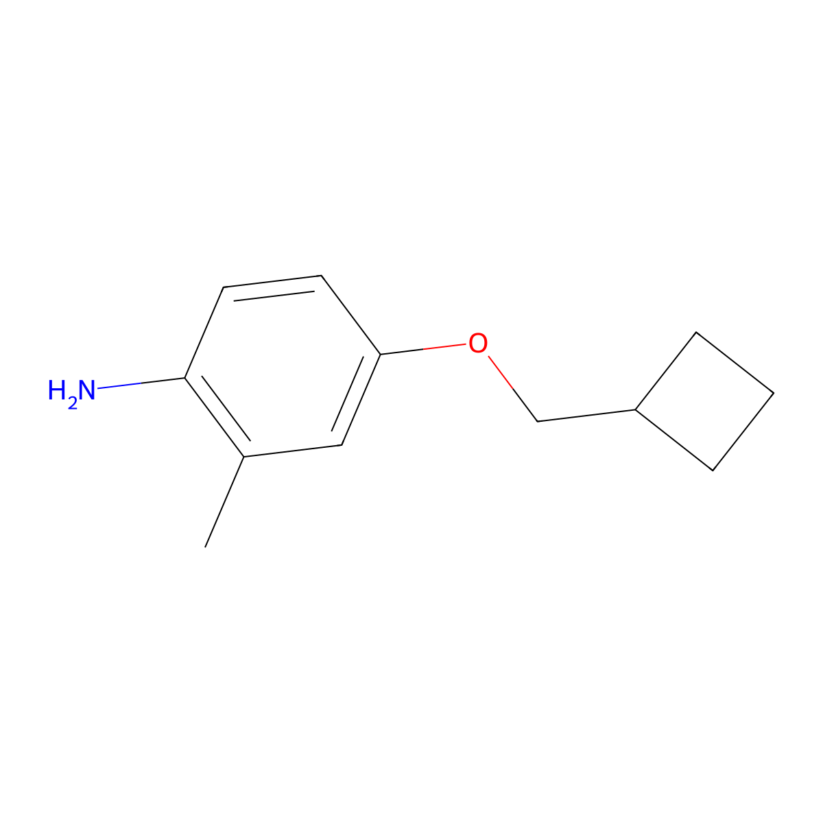 4-(Cyclobutylmethoxy)-2-methylaniline molecular structure, CAS 1479726-72-1