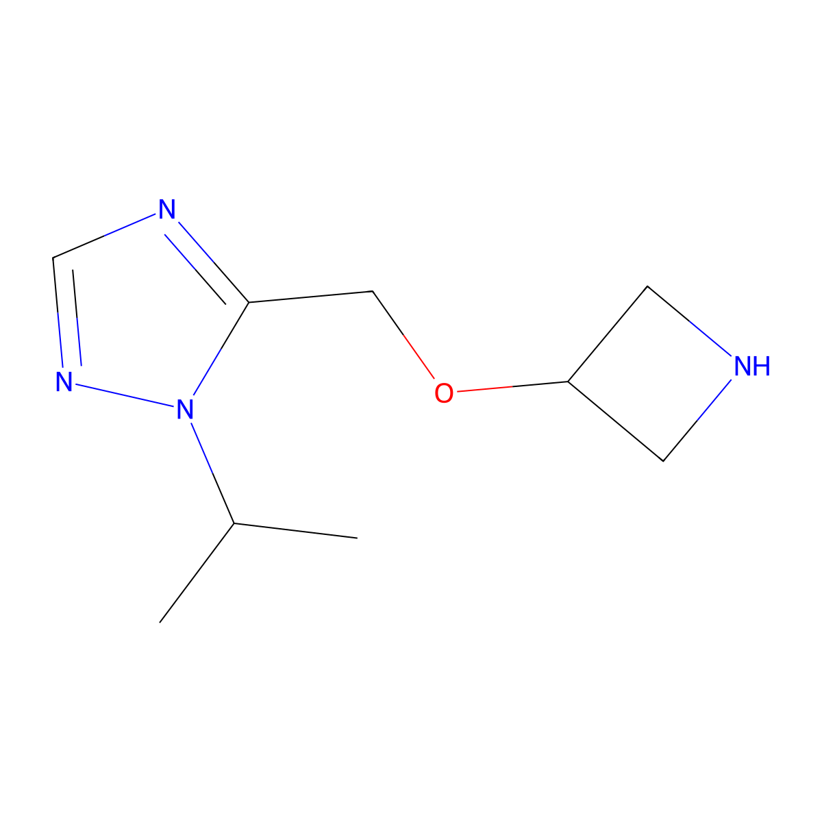 5-((Azetidin-3-yloxy)methyl)-1-isopropyl-1h-1,2,4-triazole molecular structure, CAS 1479727-94-0