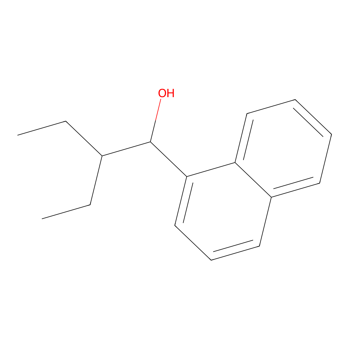 1-Naphthalenemethanol, alpha-(1-ethylpropyl)- molecular structure, CAS 1479747-06-2