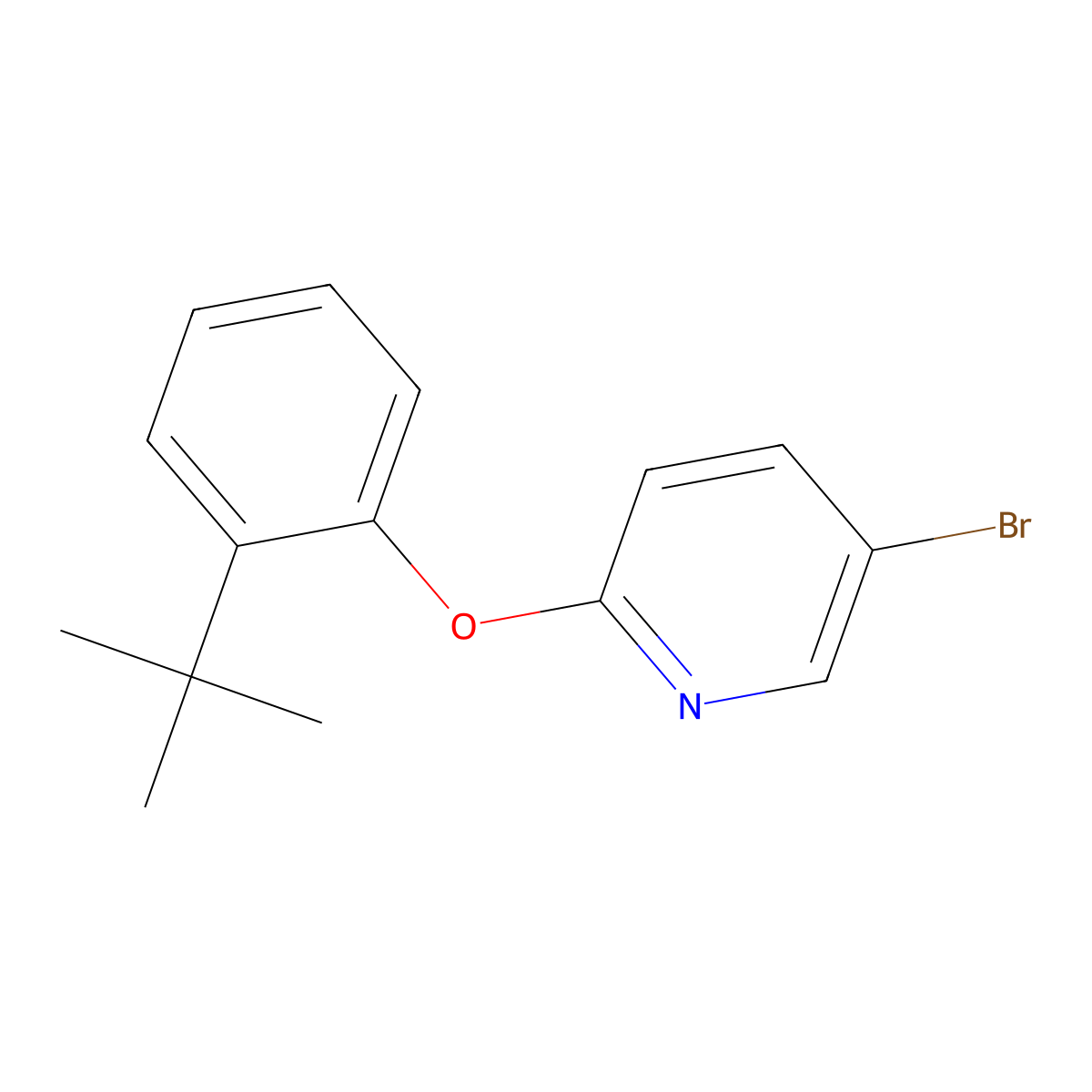 5-Bromo-2-(2-tert-butylphenoxy)pyridine molecular structure, CAS 1479752-45-8