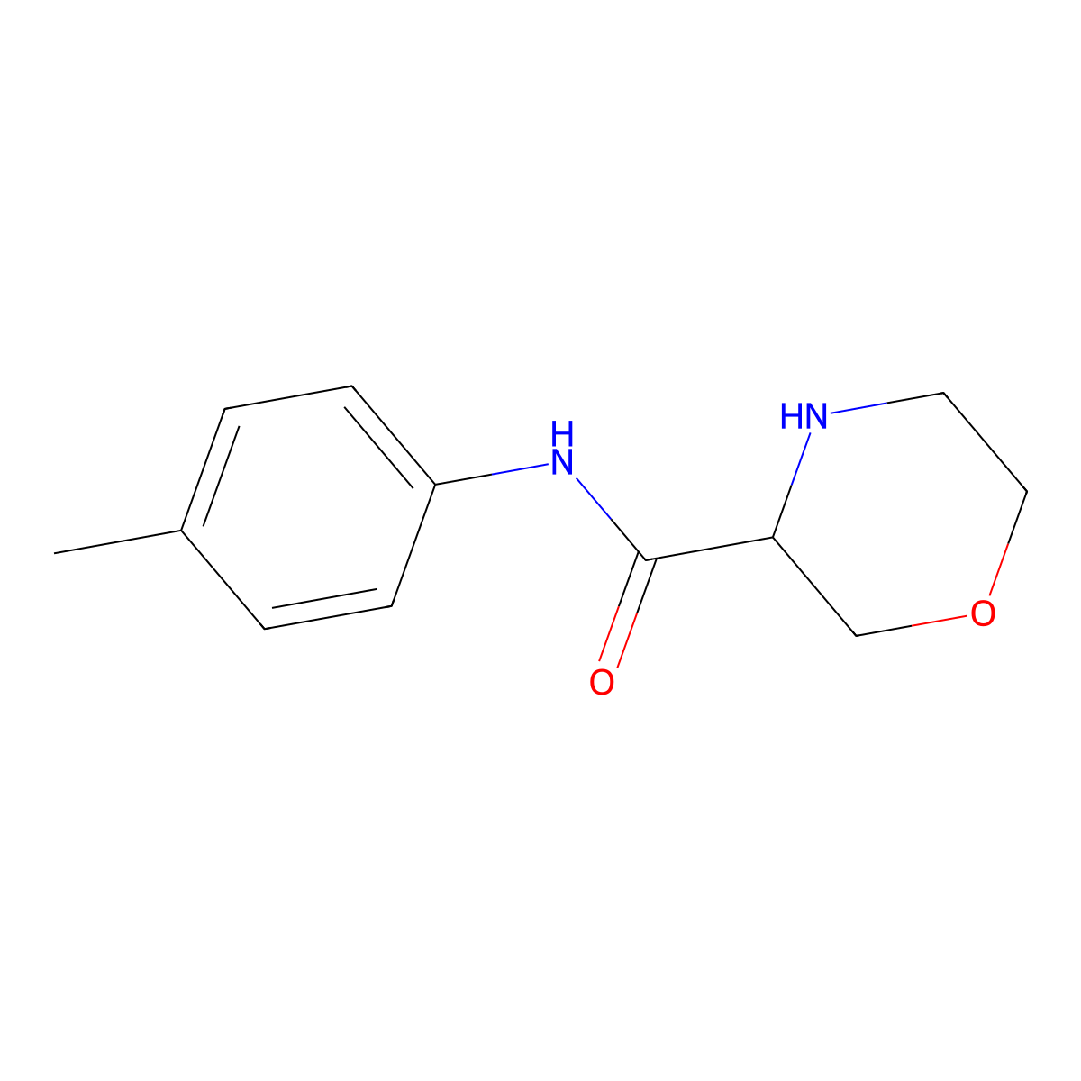 N-(p-Tolyl)morpholine-3-carboxamide molecular structure, CAS 1479757-96-4