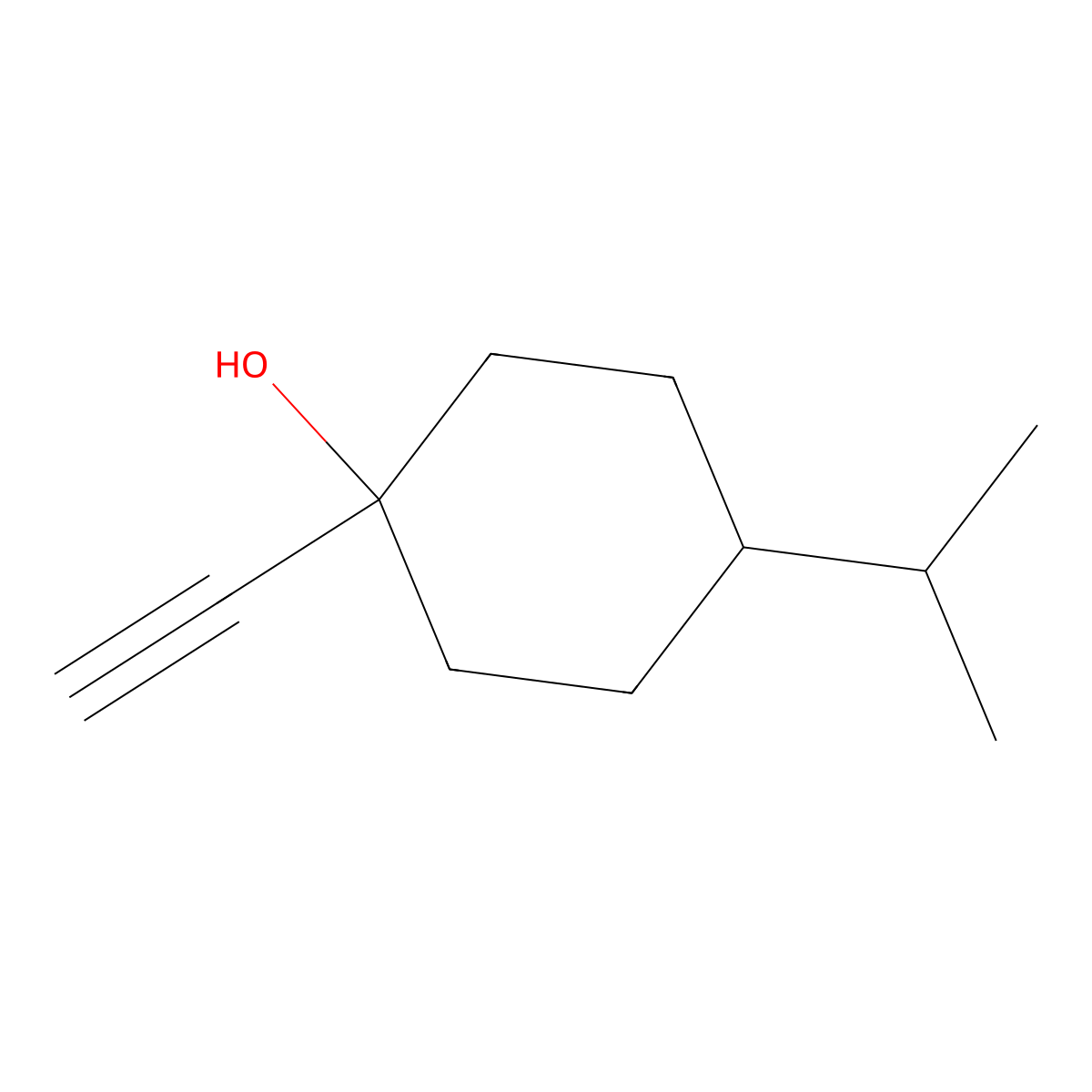 1-Ethynyl-4-(propan-2-YL)cyclohexan-1-OL molecular structure, CAS 1479790-44-7