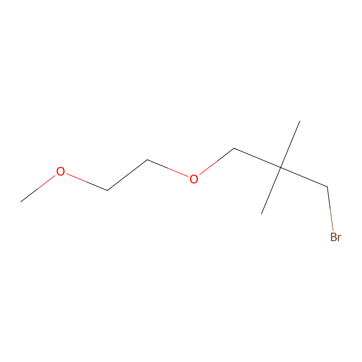 1-Bromo-3-(2-methoxyethoxy)-2,2-dimethylpropane molecular structure, CAS 1479805-64-5