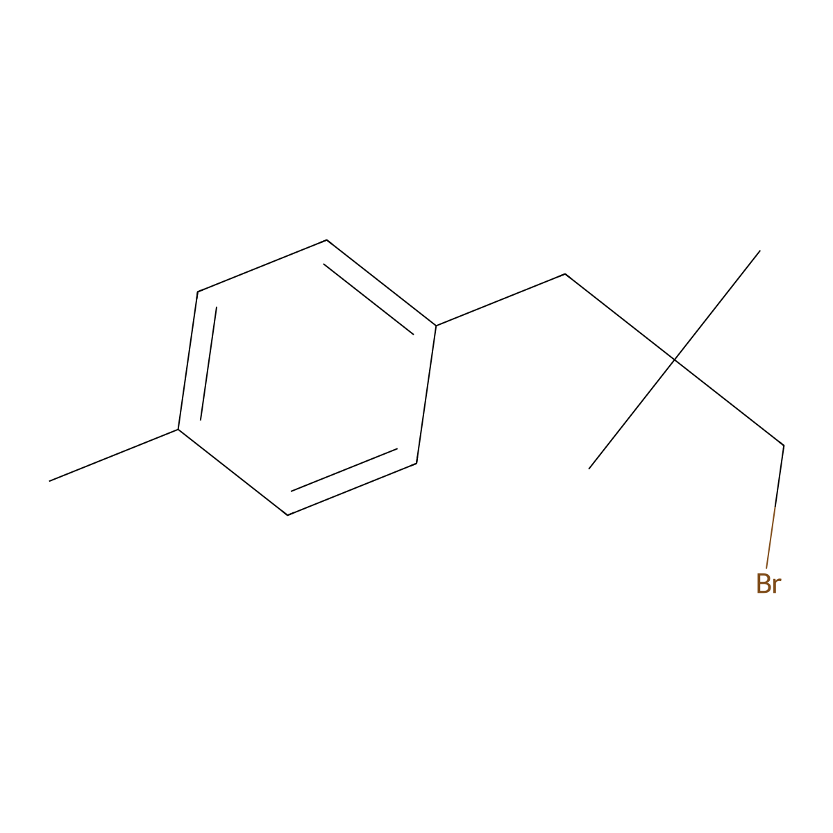 1-(3-Bromo-2,2-dimethylpropyl)-4-methylbenzene molecular structure, CAS 1479843-55-4