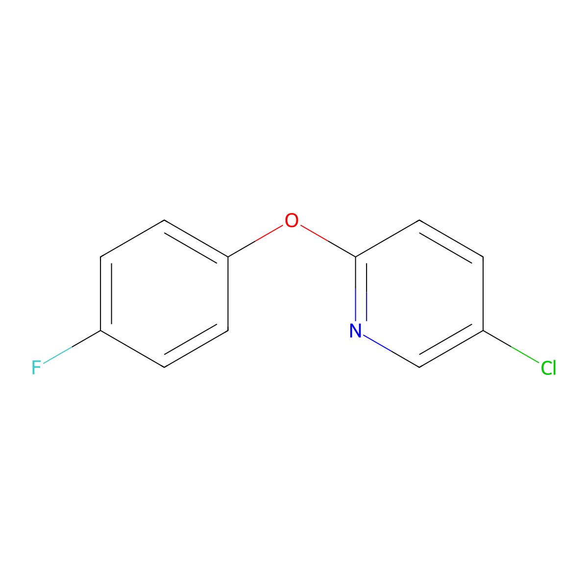 5-Chloro-2-(4-fluorophenoxy)pyridine molecular structure, CAS 1479846-27-9