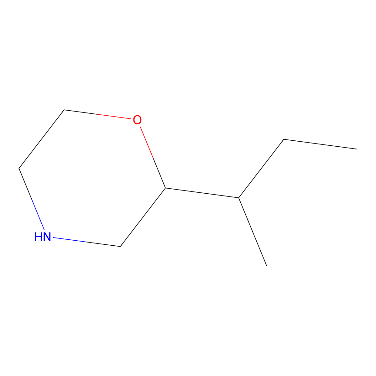 2-(Butan-2-yl)morpholine molecular structure, CAS 1479854-94-8