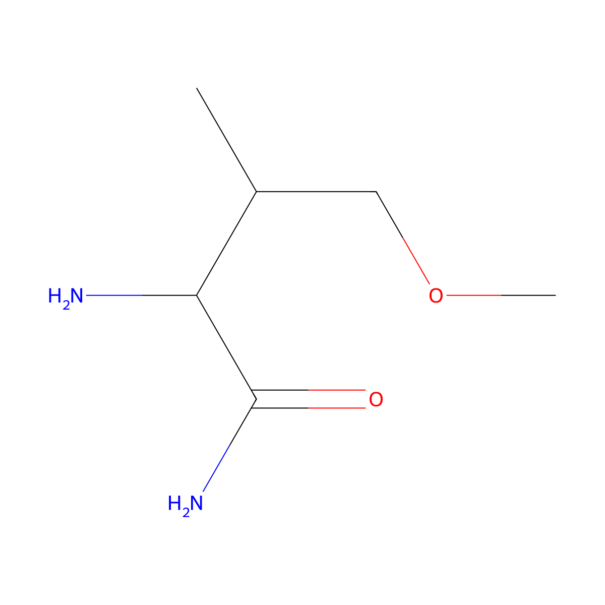 2-Amino-4-methoxy-3-methylbutanamide molecular structure, CAS 1479897-81-8