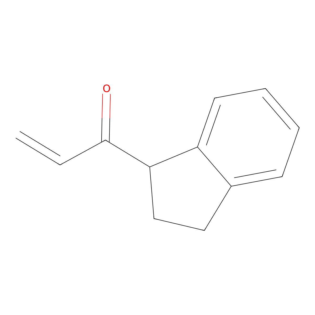 1-(2,3-dihydro-1H-inden-1-yl)prop-2-en-1-one molecular structure, CAS 1479904-80-7