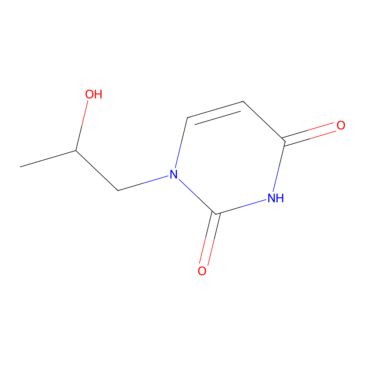 1-(2-Hydroxypropyl)pyrimidine-2,4(1H,3H)-dione molecular structure, CAS 1479918-99-4