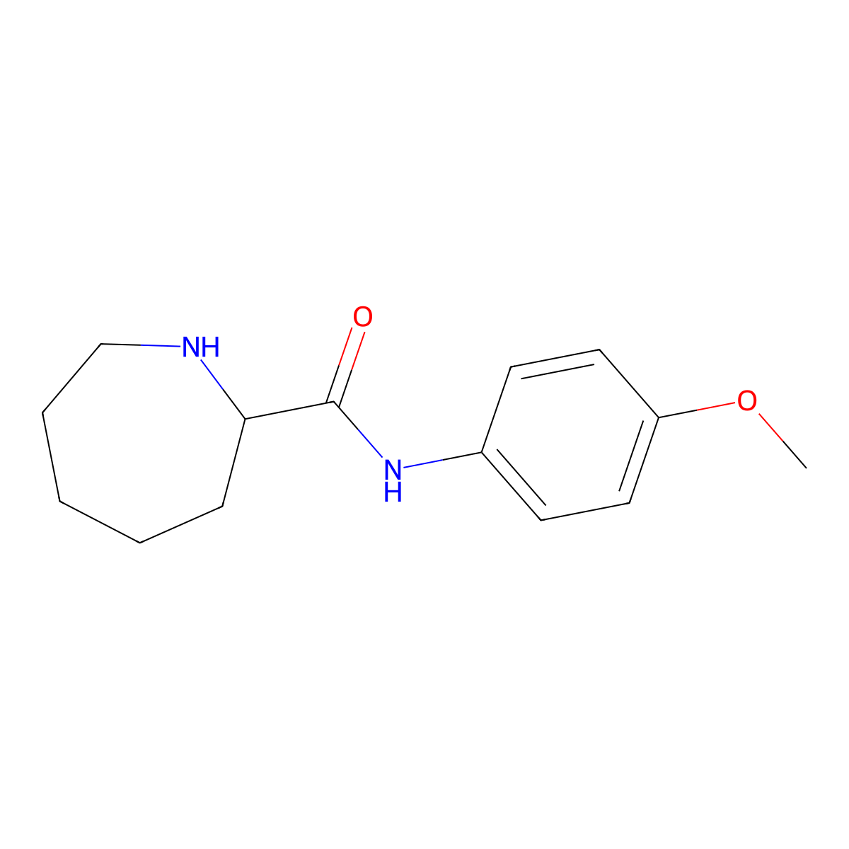 N-(4-methoxyphenyl)azepane-2-carboxamide molecular structure, CAS 1479929-65-1