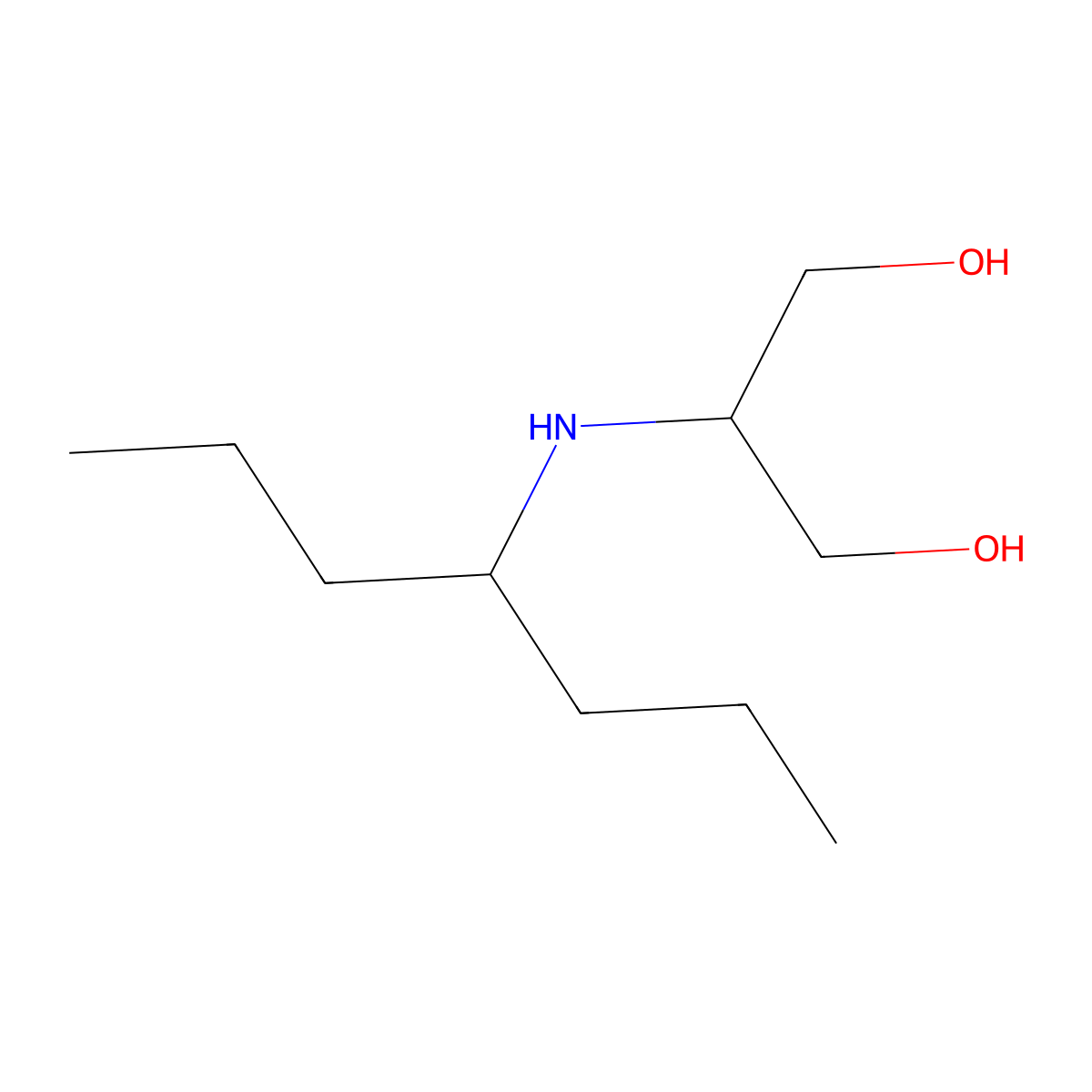 2-[(Heptan-4-yl)amino]propane-1,3-diol molecular structure, CAS 1479975-49-9