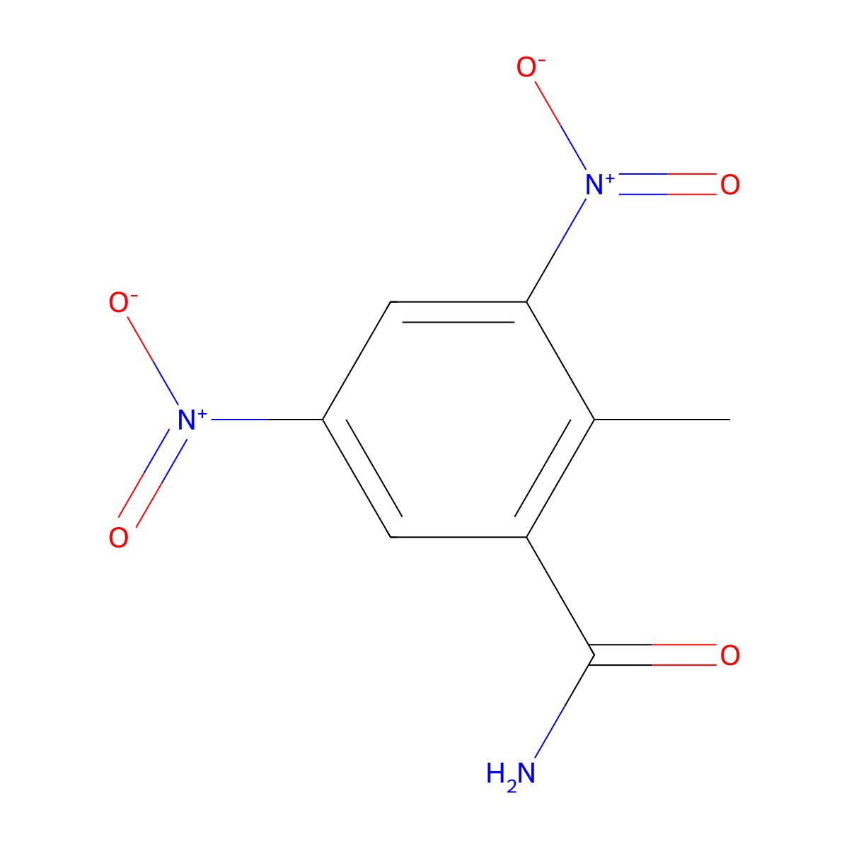 Dinitolmide molecular structure, CAS 148-01-6