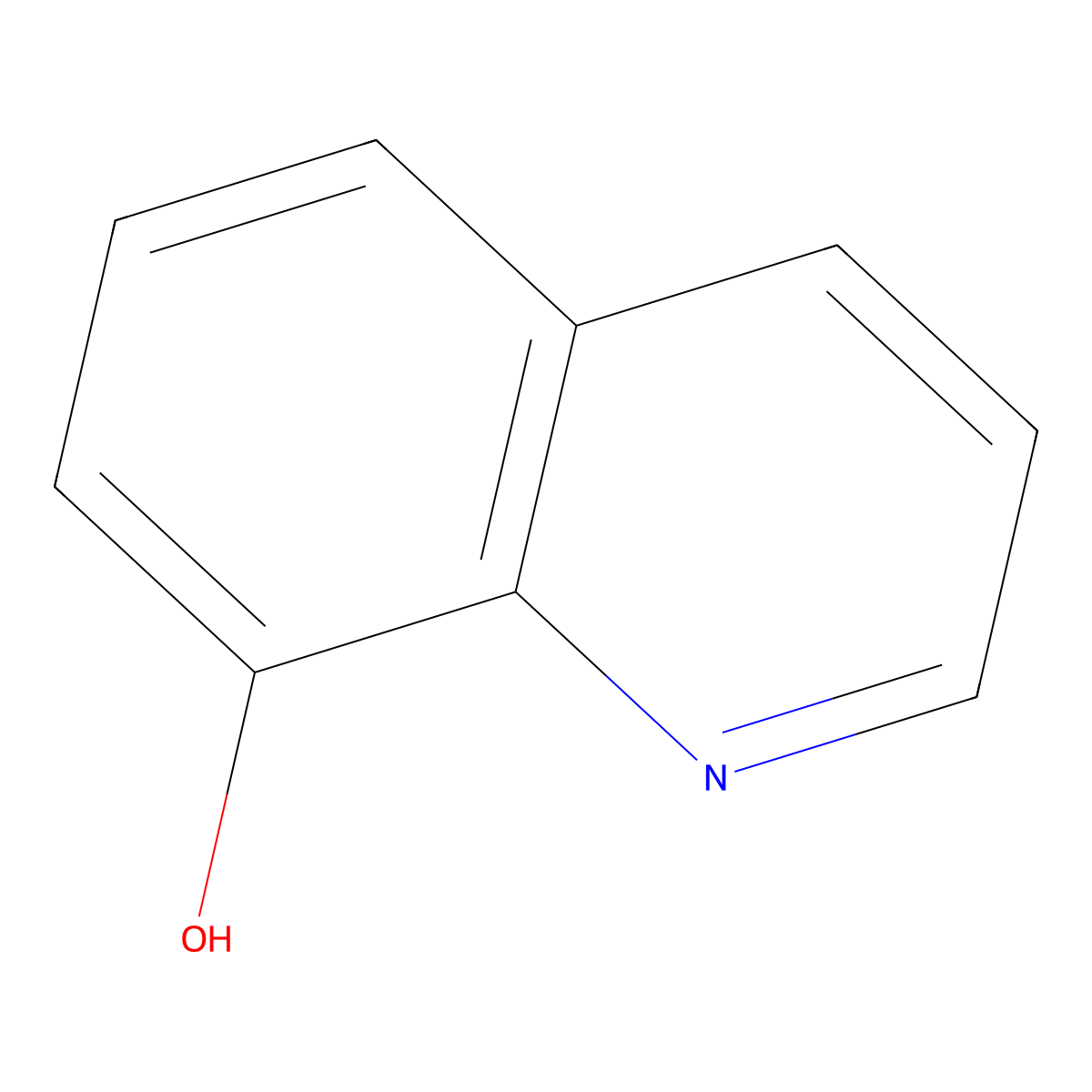 8-Hydroxyquinoline molecular structure, CAS 148-24-3
