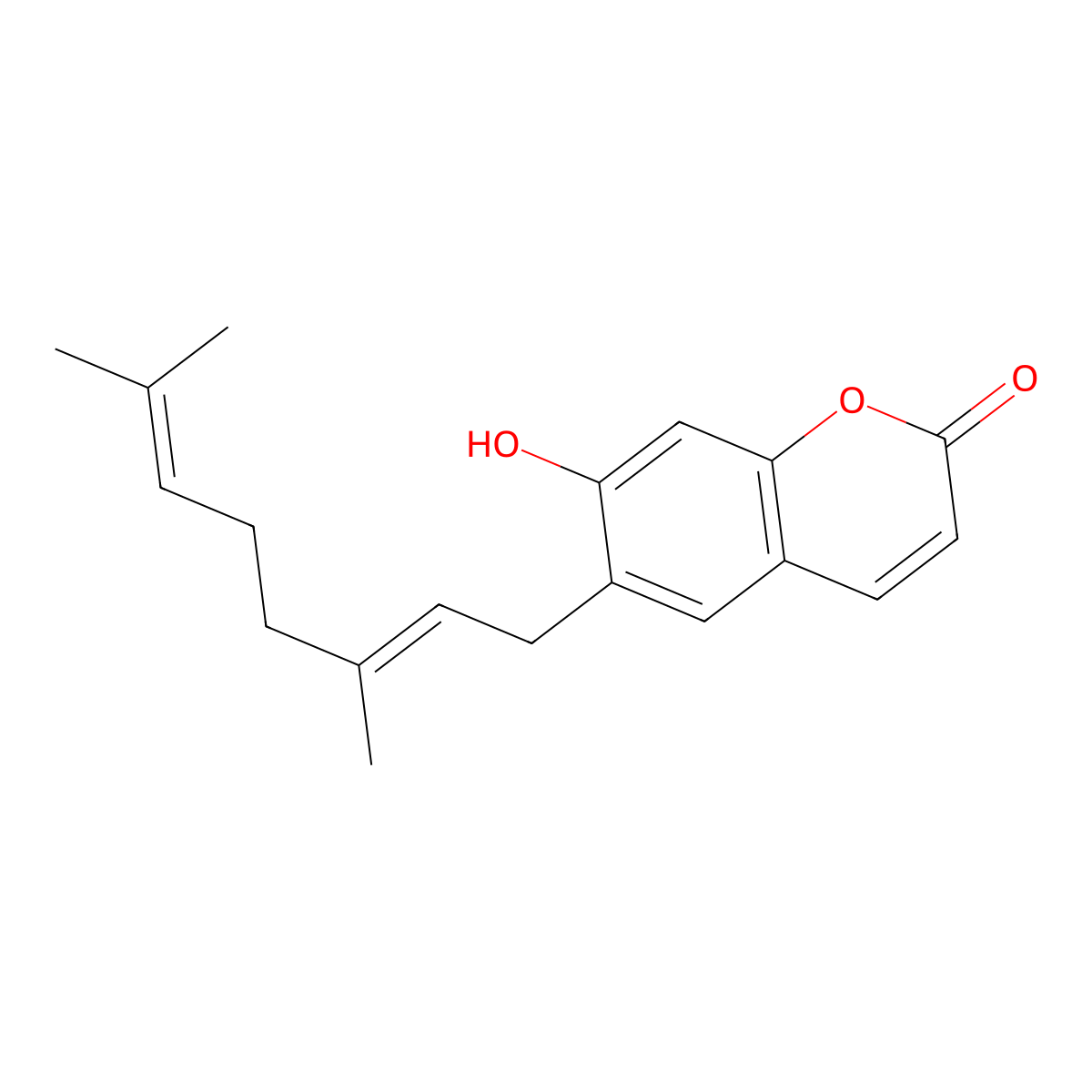 Ostruthin molecular structure, CAS 148-83-4