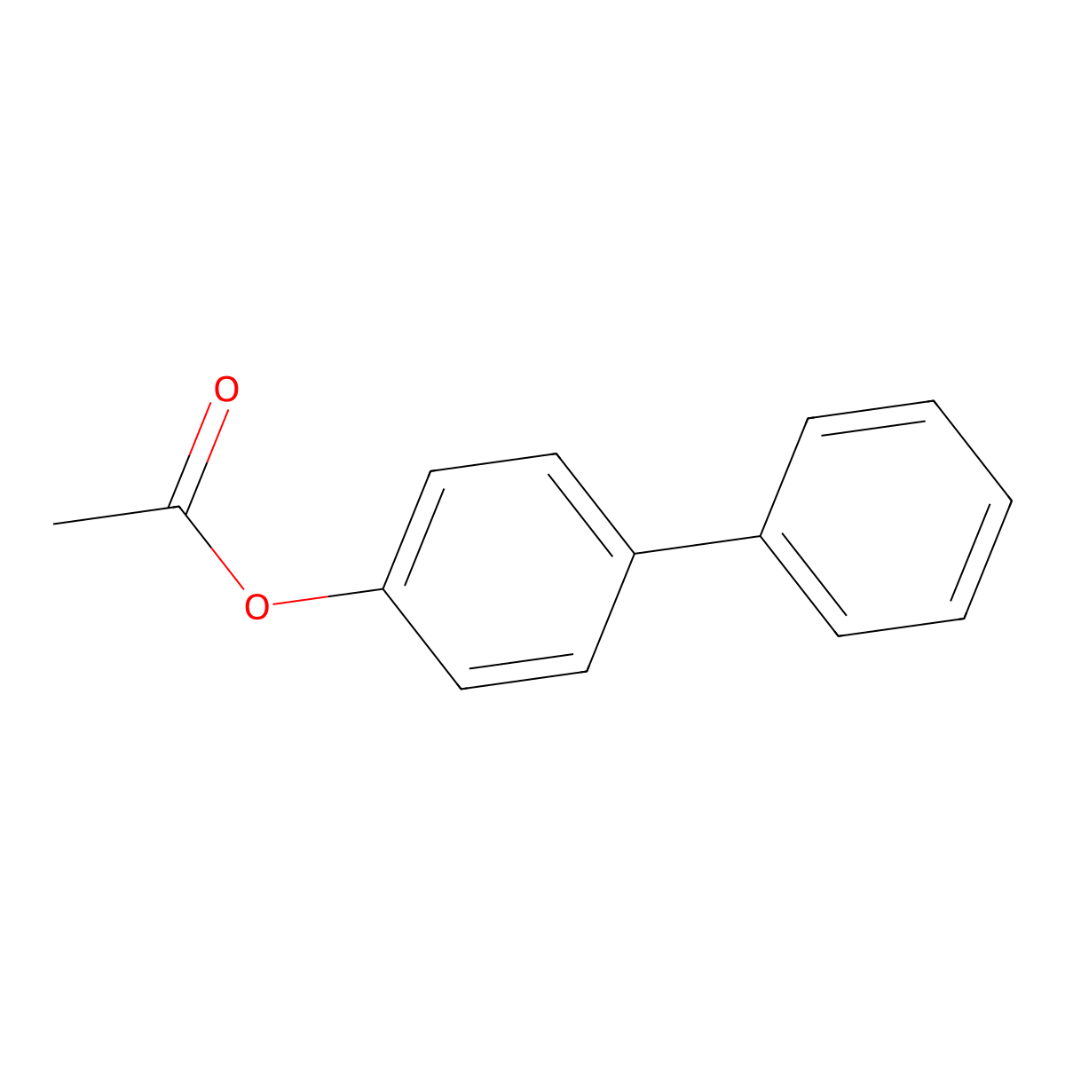4-Acetoxybiphenyl molecular structure, CAS 148-86-7
