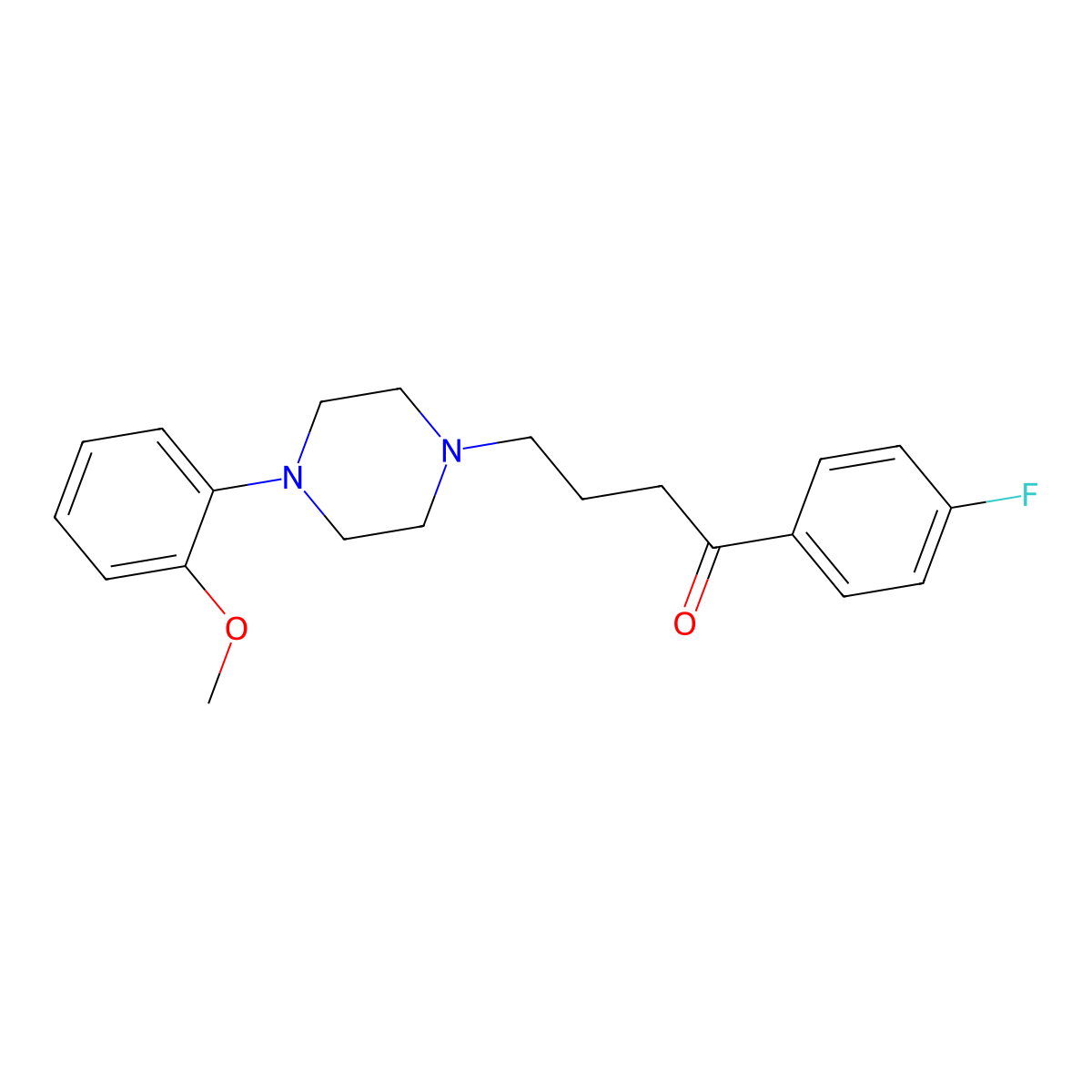 Fluanisone molecular structure, CAS 1480-19-9