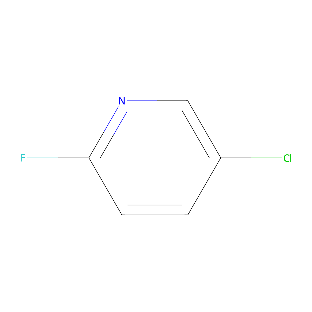 5-Chloro-2-fluoropyridine molecular structure, CAS 1480-65-5