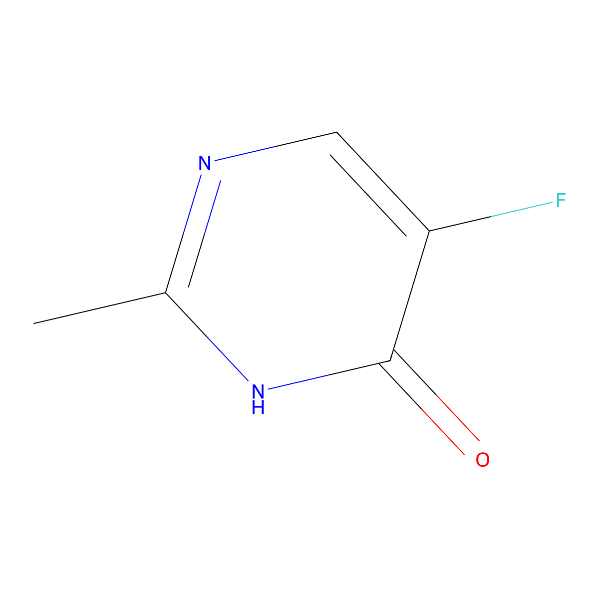 5-Fluoro-2-methylpyrimidin-4-ol molecular structure, CAS 1480-91-7