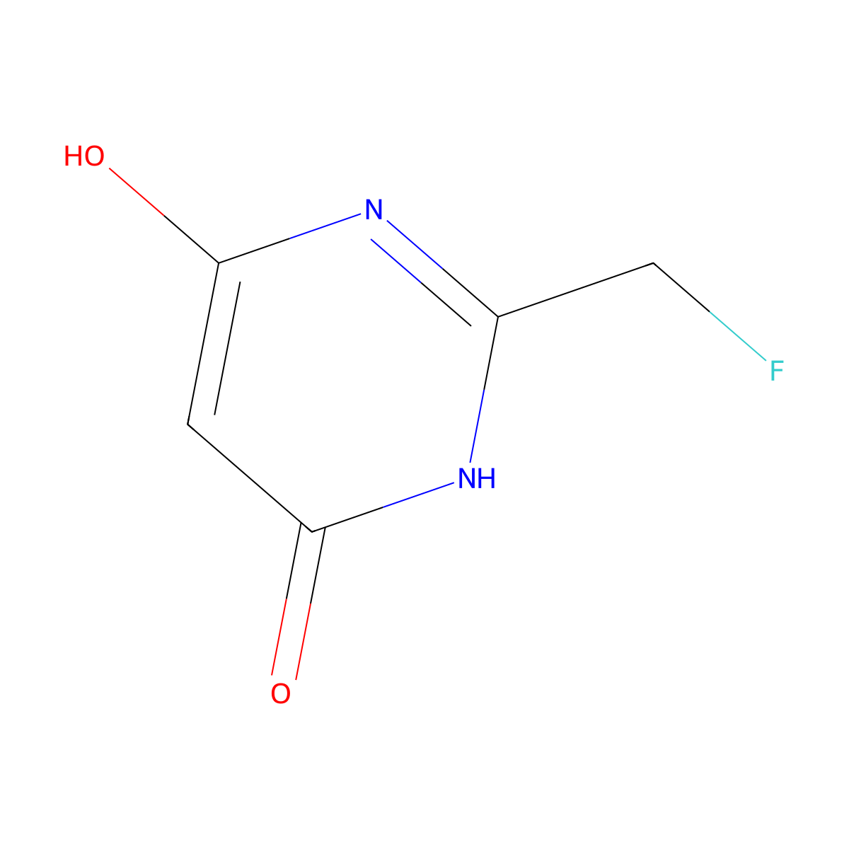 2-(Fluoromethyl)pyrimidine-4,6-diol molecular structure, CAS 1480-98-4