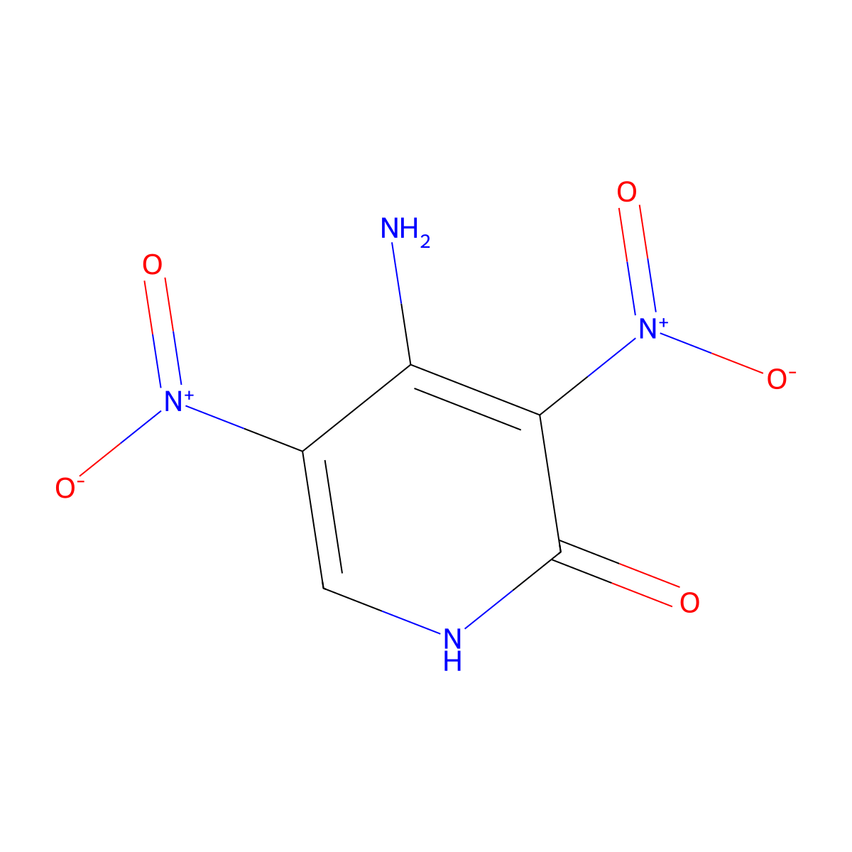 4-Amino-3,5-dinitropyridin-2-ol molecular structure, CAS 148000-53-7