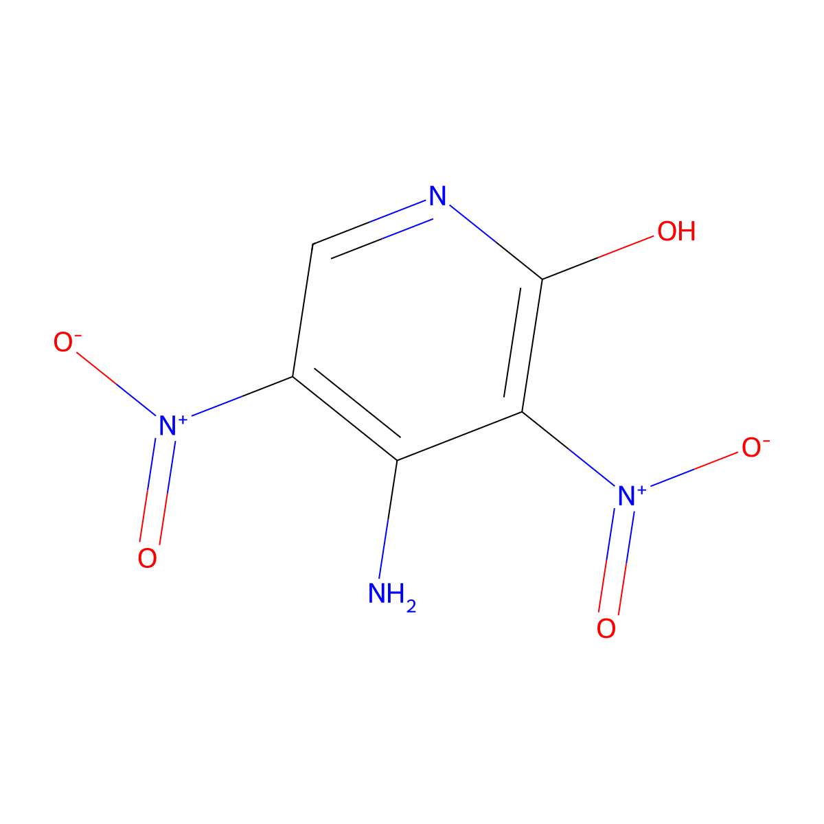 4-Amino-3,5-dinitropyridin-2-ol molecular structure, CAS 148000-53-7