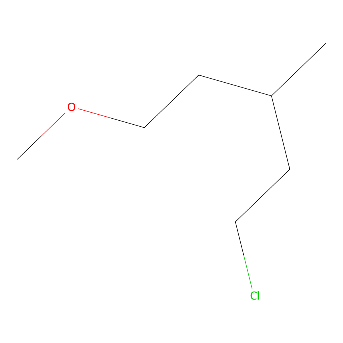 1-Chloro-5-methoxy-3-methylpentane molecular structure, CAS 1480001-05-5