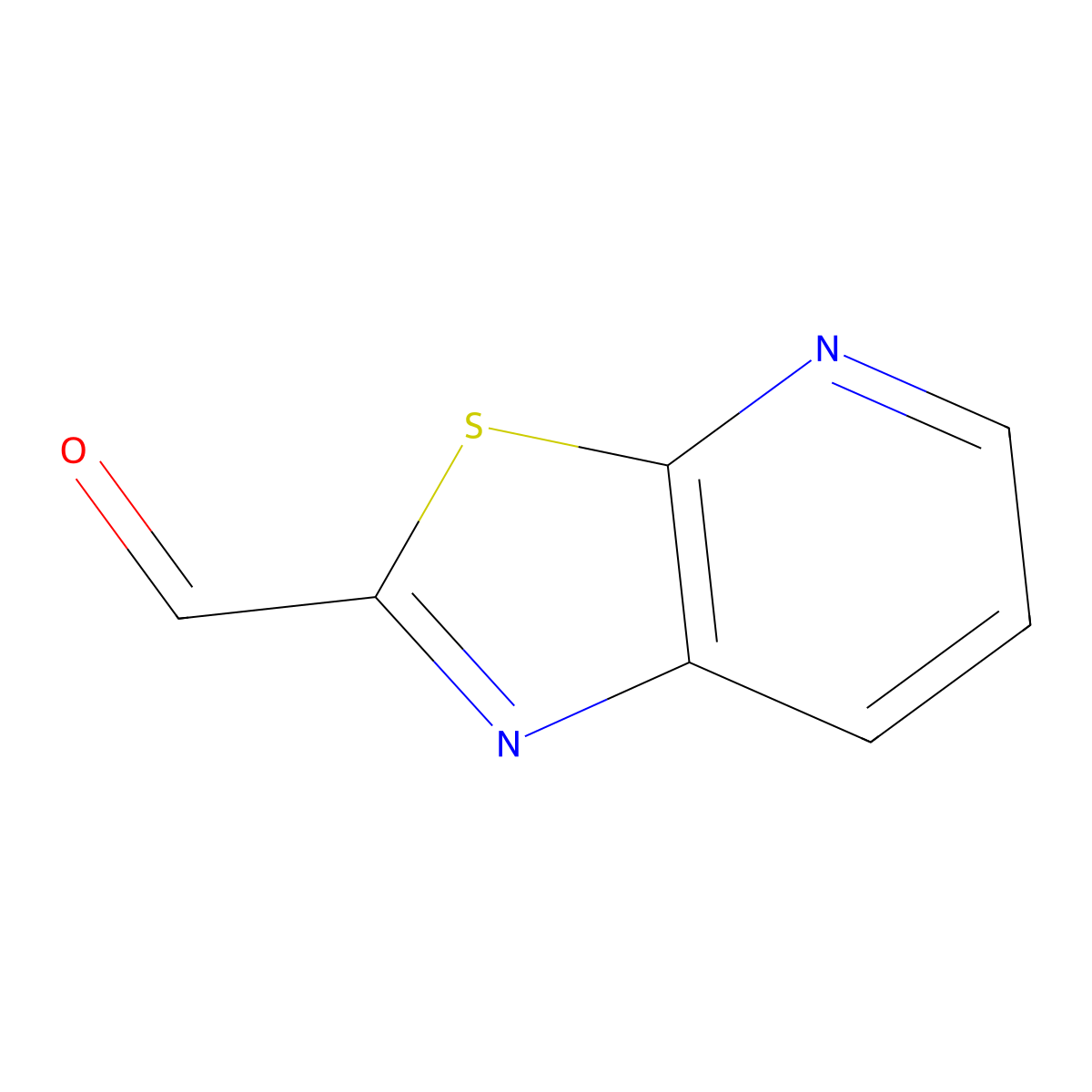 [1,3]Thiazolo[5,4-b]pyridine-2-carbaldehyde molecular structure, CAS 1480005-25-1