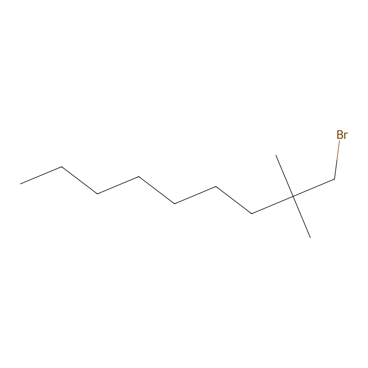 1-Bromo-2,2-dimethylnonane molecular structure, CAS 1480010-72-7