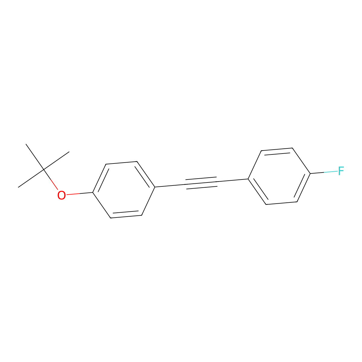 1-tert-Butoxy-4-[(4-fluorophenyl)ethynyl]benzene molecular structure, CAS 148004-80-2