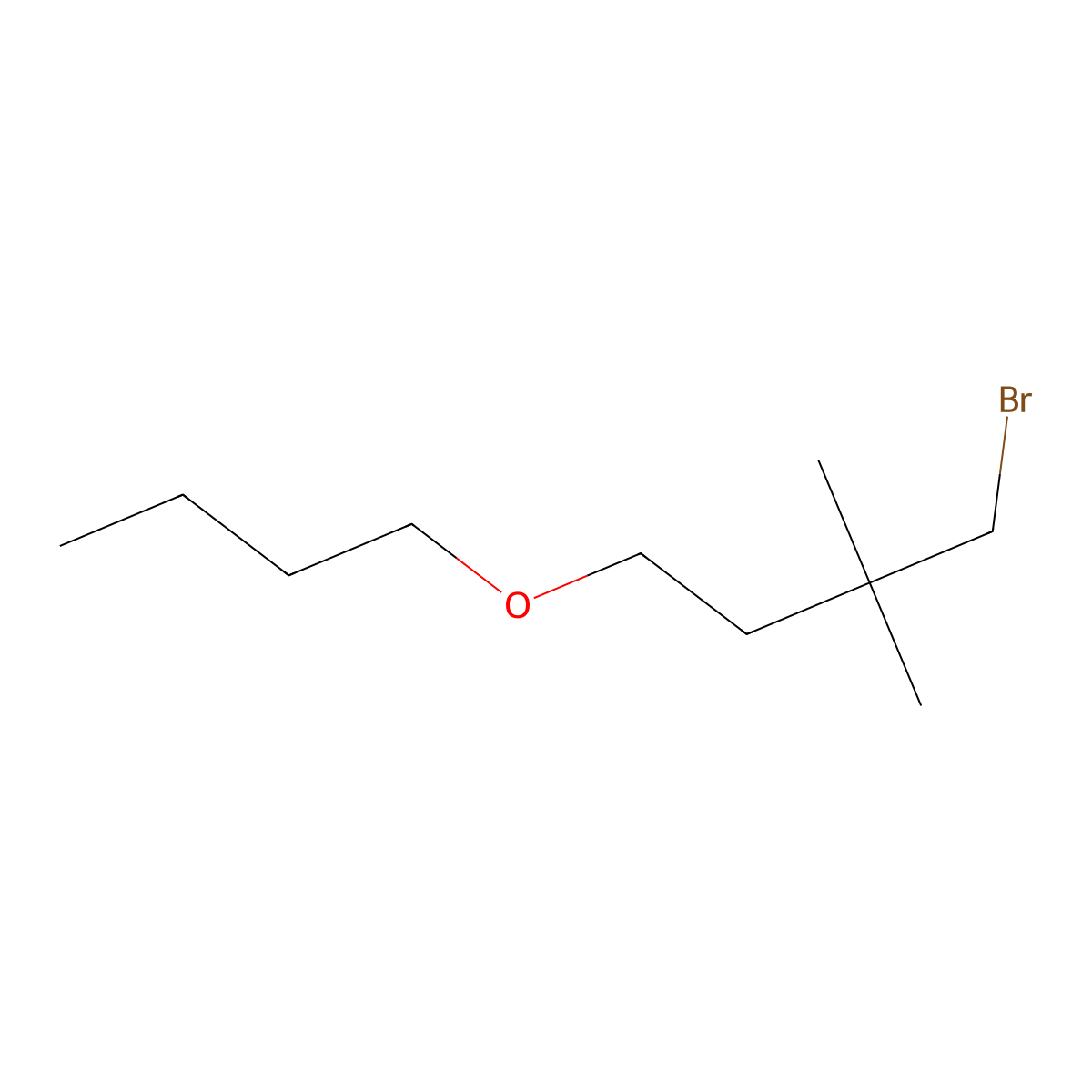 1-Bromo-4-butoxy-2,2-dimethylbutane molecular structure, CAS 1480066-85-0