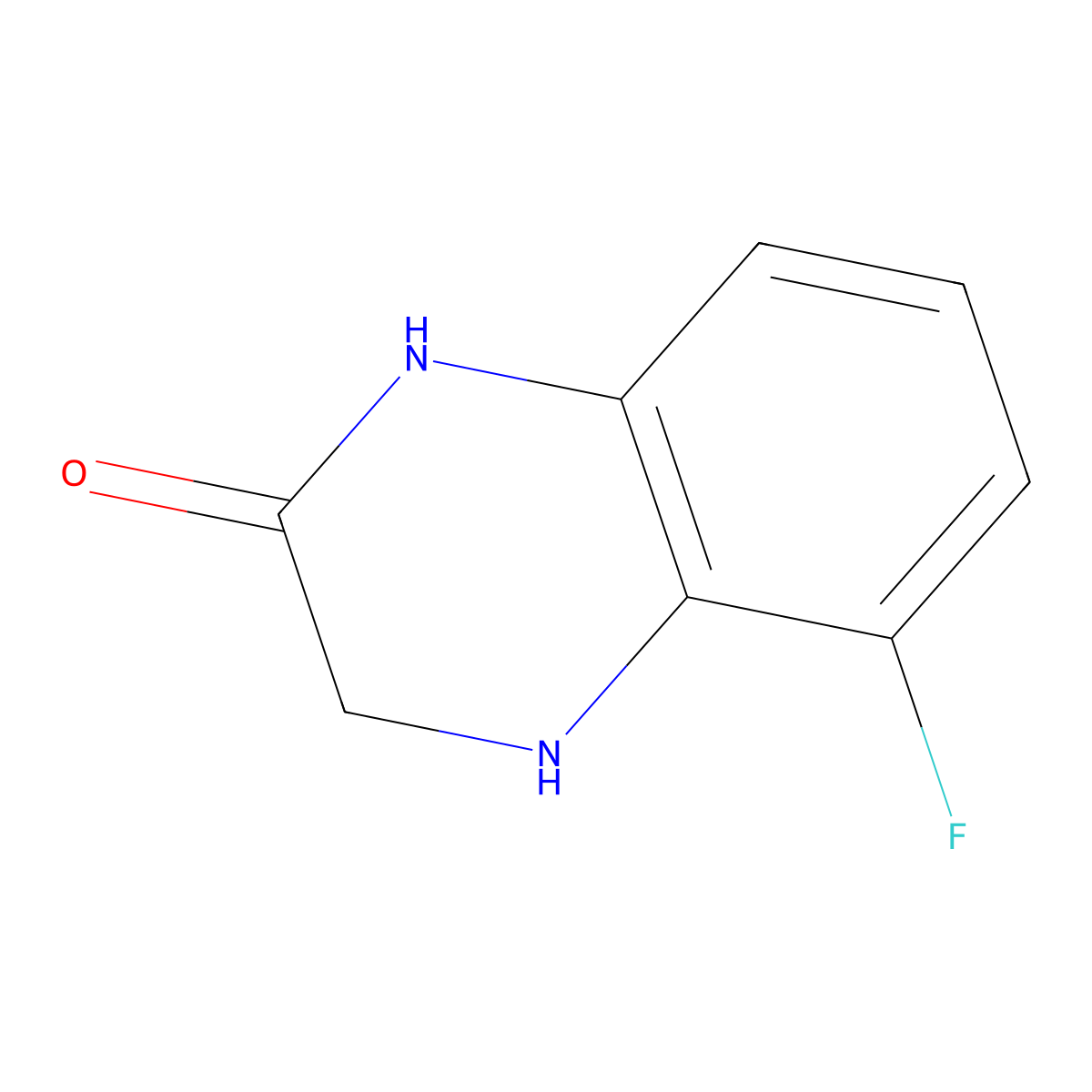 5-Fluoro-1,2,3,4-tetrahydroquinoxalin-2-one molecular structure, CAS 148010-69-9