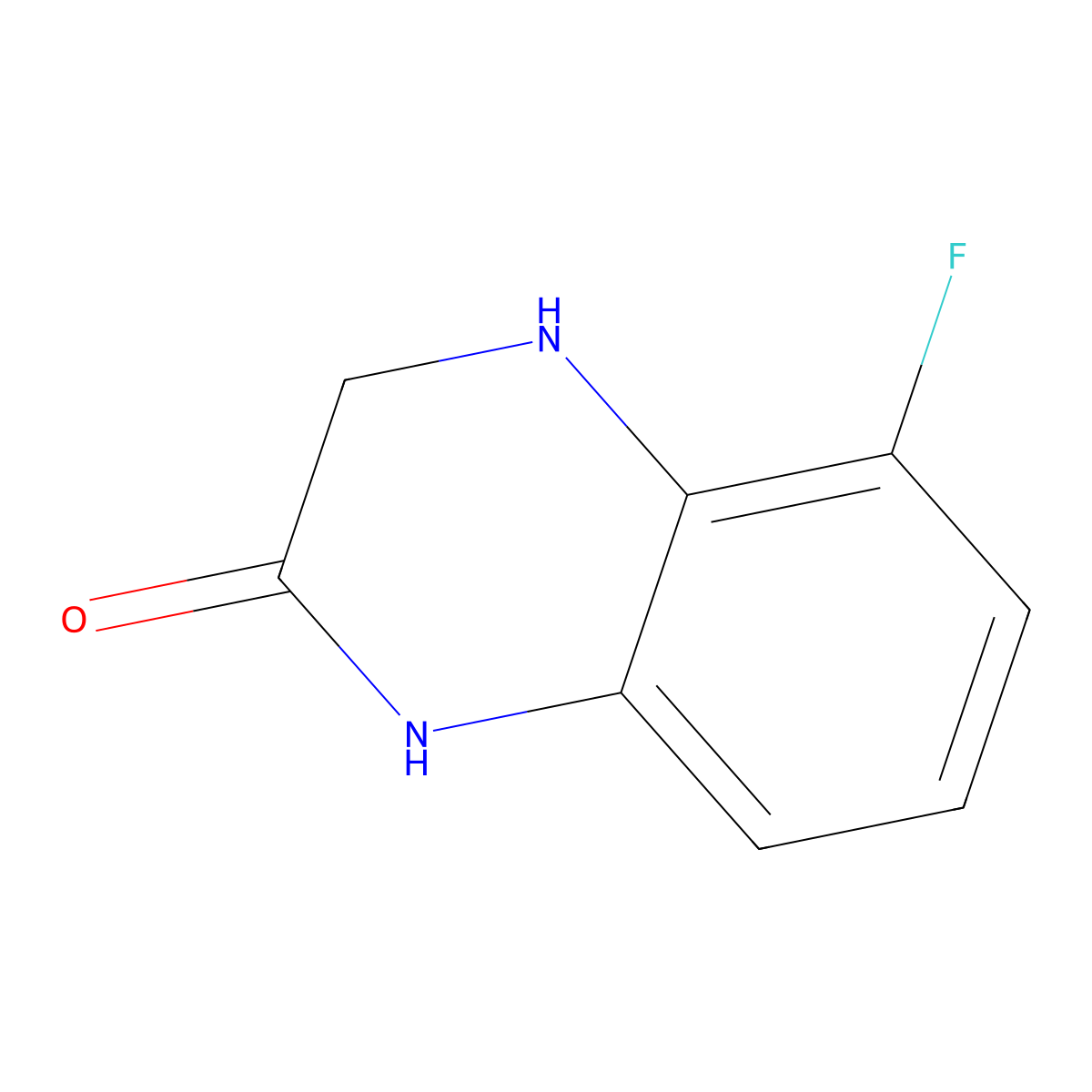 5-Fluoro-1,2,3,4-tetrahydroquinoxalin-2-one molecular structure, CAS 148010-69-9