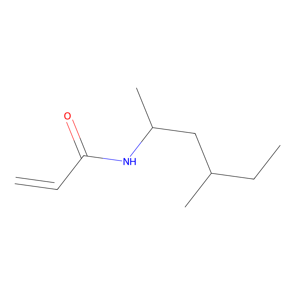 N-(4-methylhexan-2-yl)prop-2-enamide molecular structure, CAS 1480109-59-8