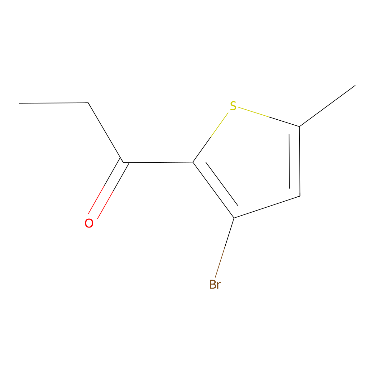 1-(3-Bromo-5-methyl-2-thienyl)-1-propanone molecular structure, CAS 1480121-78-5