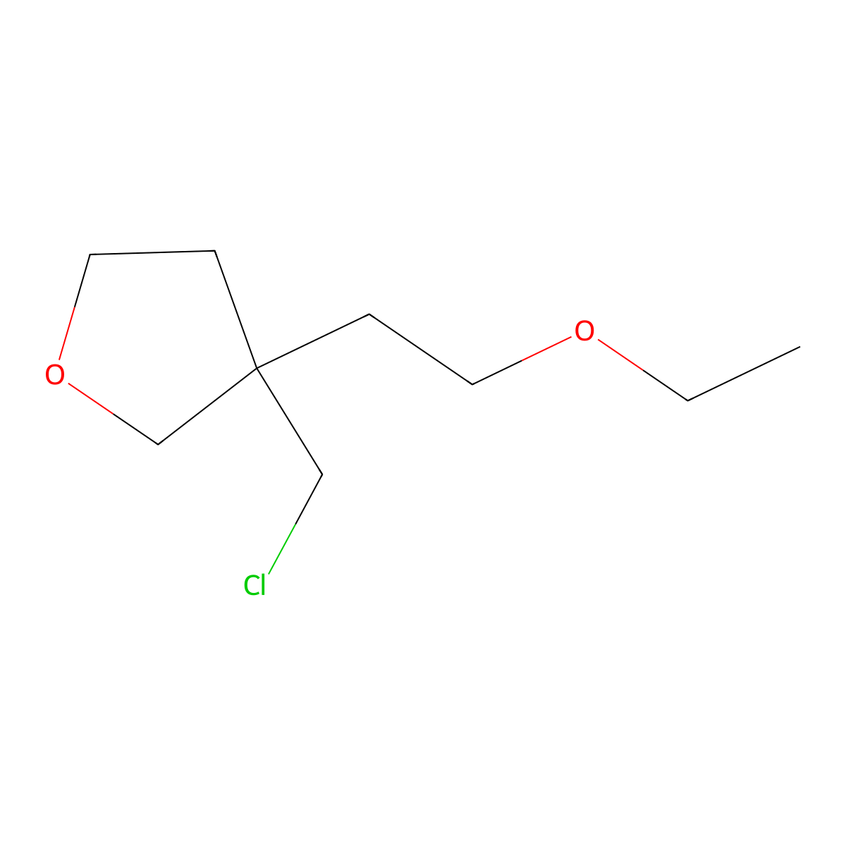 3-(Chloromethyl)-3-(2-ethoxyethyl)tetrahydrofuran molecular structure, CAS 1480125-78-7