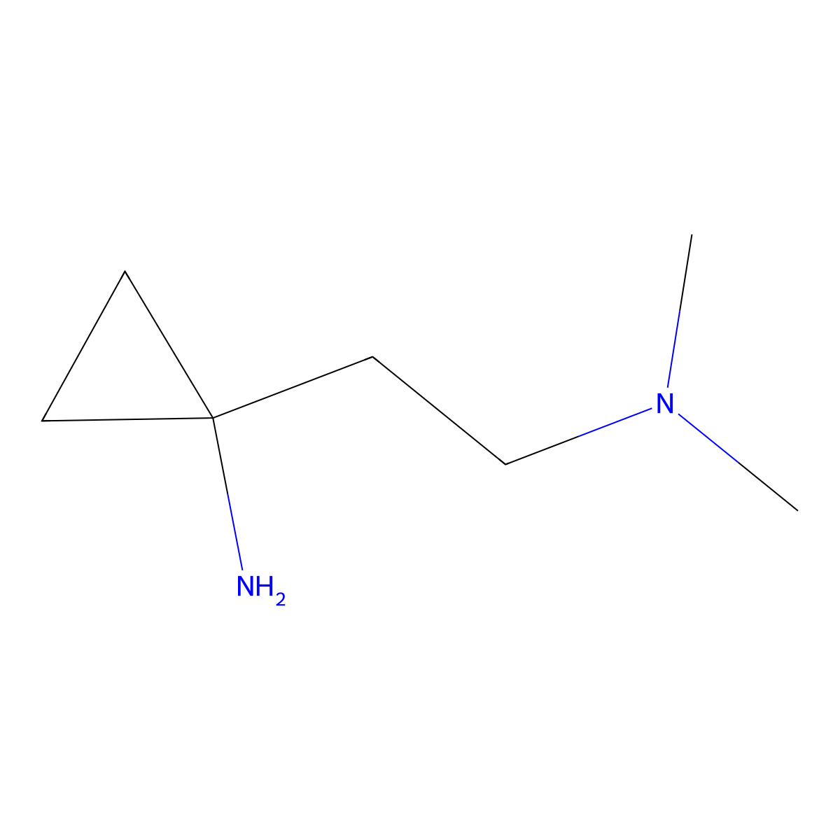 1-(2-(Dimethylamino)ethyl)cyclopropan-1-amine molecular structure, CAS 1480162-65-9