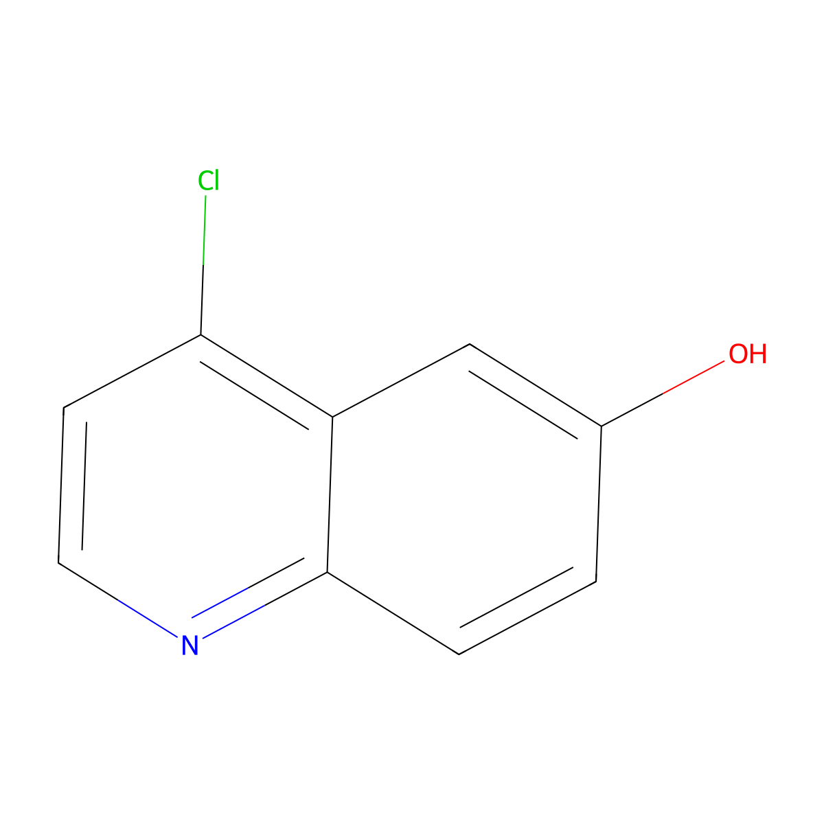 4-Chloroquinolin-6-ol molecular structure, CAS 148018-29-5