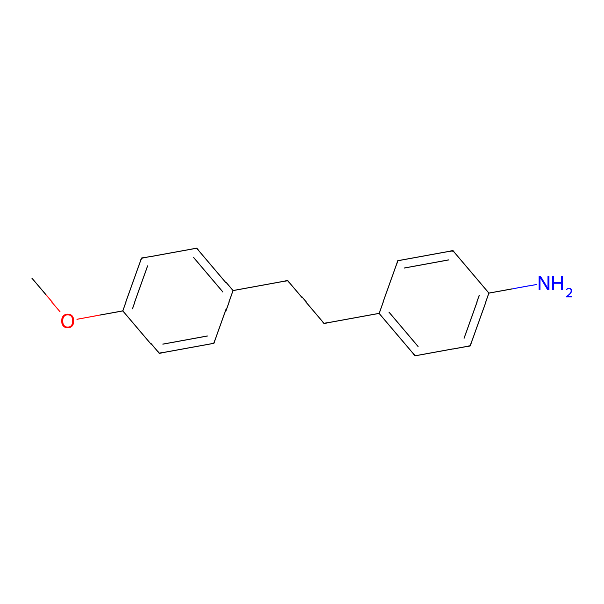4-[2-(4-Methoxyphenyl)ethyl]aniline molecular structure, CAS 14802-10-9