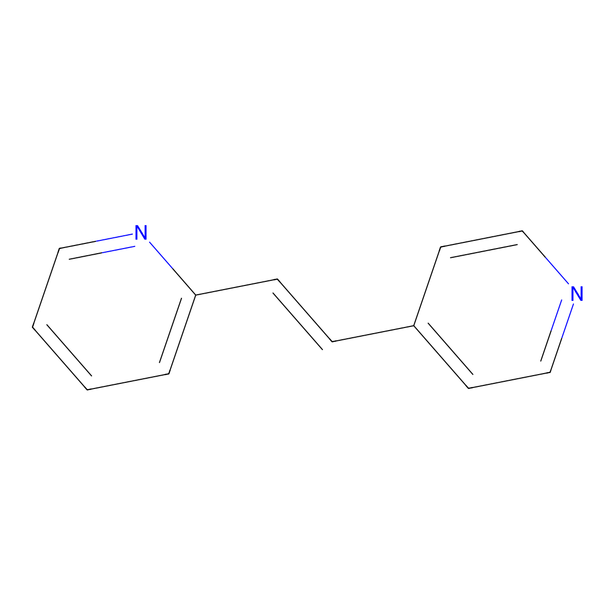 trans-2,4'-Vinylenedipyridine molecular structure, CAS 14802-41-6