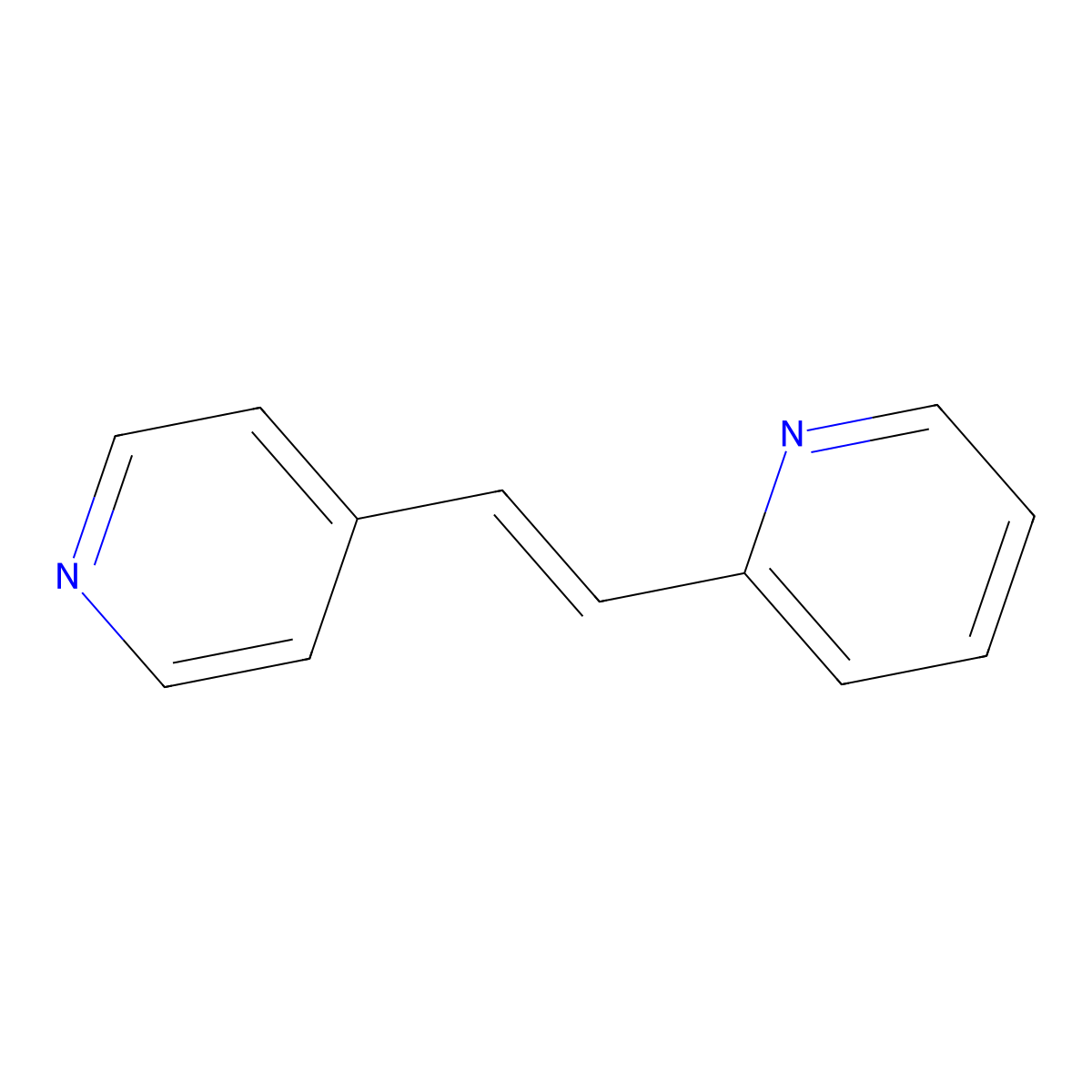 trans-2,4'-Vinylenedipyridine molecular structure, CAS 14802-41-6