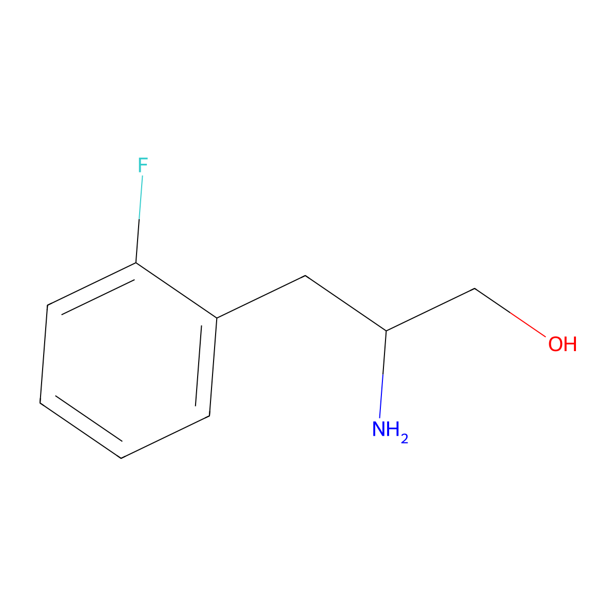 (2S)-2-amino-3-(2-fluorophenyl)propan-1-ol molecular structure, CAS 148021-84-5