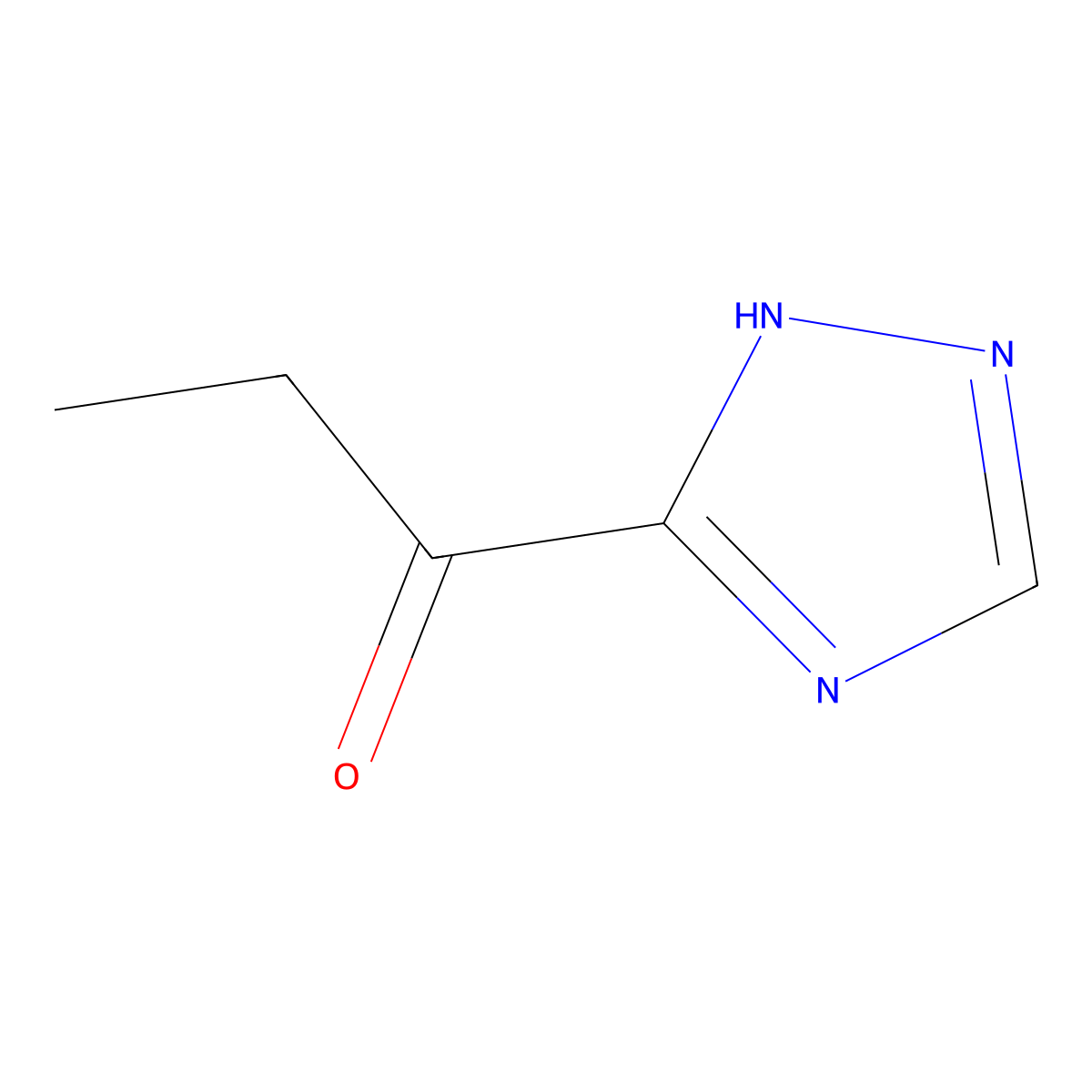 1-(4H-1,2,4-triazol-3-yl)propan-1-one molecular structure, CAS 1480235-50-4