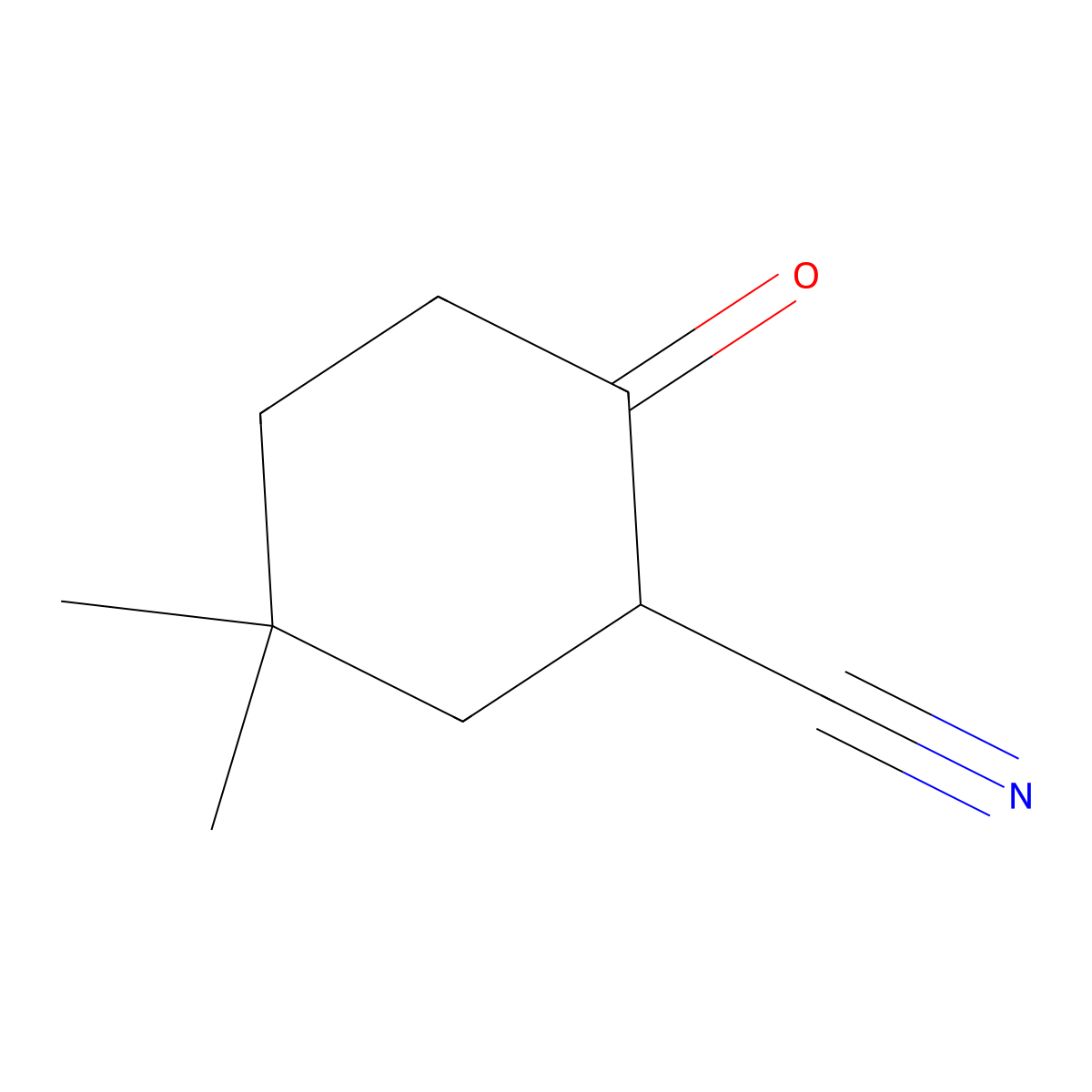 5,5-Dimethyl-2-oxocyclohexane-1-carbonitrile molecular structure, CAS 1480251-29-3