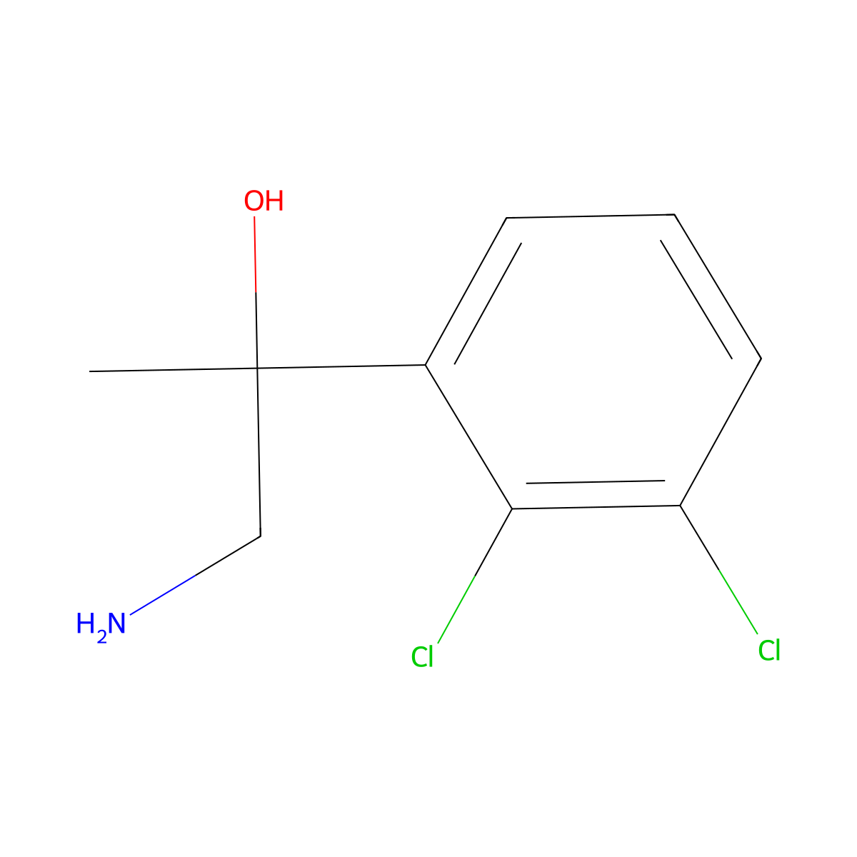 1-Amino-2-(2,3-dichlorophenyl)propan-2-ol molecular structure, CAS 1480288-68-3