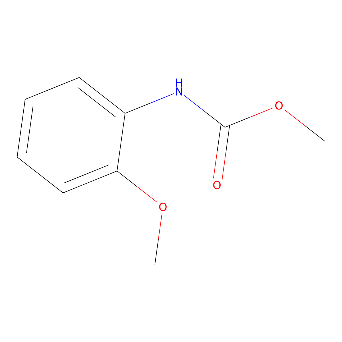 Methyl N-(2-methoxyphenyl)carbamate molecular structure, CAS 14803-73-7
